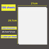 FULL A4 Sticker Sheet FBA Sticky Labels (NO CUT) - Suitable For A4 Sheet Printers